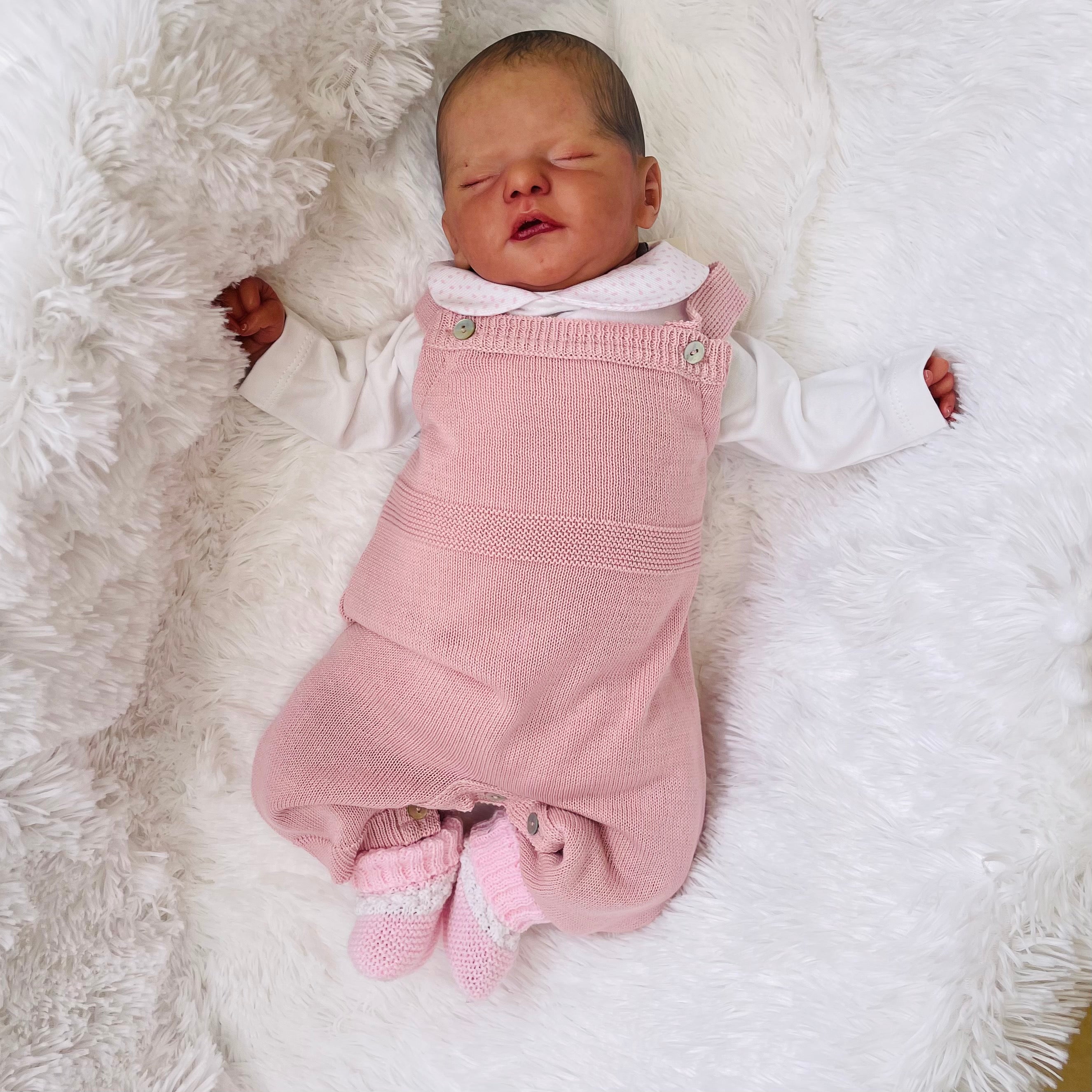 Dusty Pink Knitted Romper – Millie & Ralph