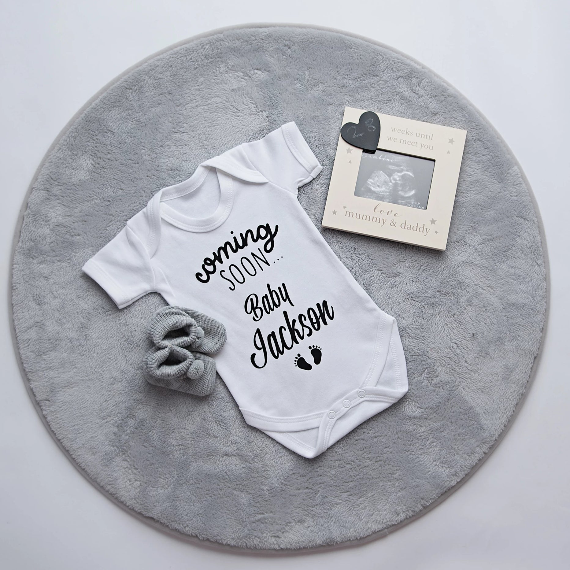 Personalised Pregnancy Announcement Baby Vest - Little Miracle – Stassi K  Design